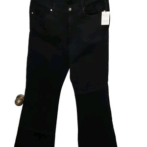 Venus The Aphrodite Fit Black Denim Stretch Boot Cut Jeans Womens 14 NWT 36x32